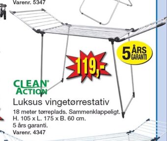 Harald Nyborg Clean action tørrestativ tilbud