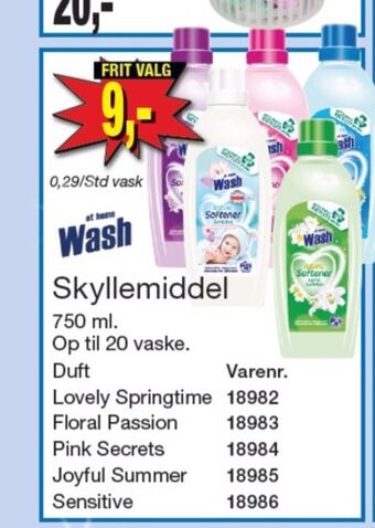 Harald Nyborg At home wash skyllemiddel tilbud
