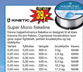 Harald Nyborg Kinetic fiskeline tilbud