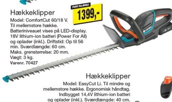 Harald Nyborg Gardena hækkeklipper tilbud