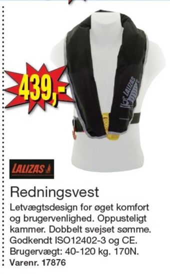 Harald Nyborg Lalizas redningsvest tilbud