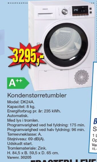 Harald Nyborg Wasco tørretumbler tilbud