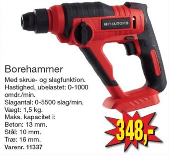 Harald Nyborg Mitsutomo borehammer tilbud