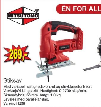 Harald Nyborg Mitsutomo stiksav tilbud