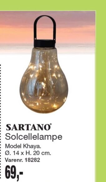 Harald Nyborg Sartano solcellelampe tilbud