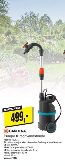 Harald Nyborg Gardena pumpe tilbud