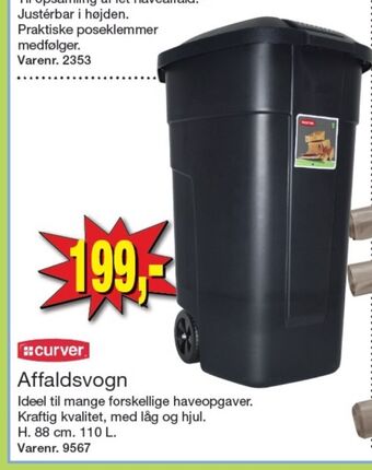 Harald Nyborg Curver affaldsvogn tilbud