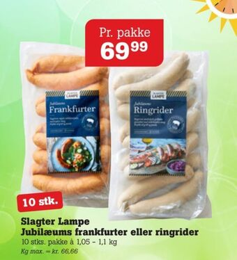 Poetzsch Padborg Slagter lampe frankfurter tilbud