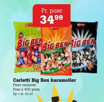 Big ben karameller blandede