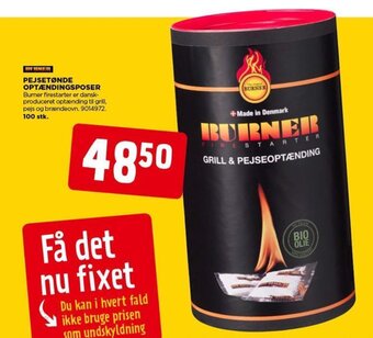 PEJSETØNDE OPTÆNDINGSPOSER