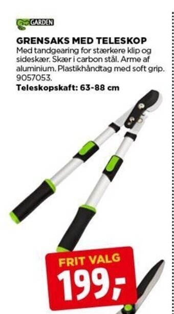 jem & fix GRENSAKS MED TELESKOP tilbud