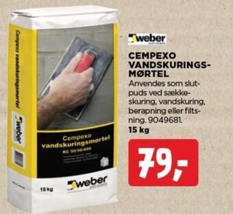 jem & fix CEMPEXO VANDSKURINGS-MØRTEL tilbud