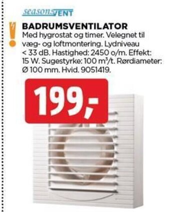 jem & fix BADRUMSVENTILATOR tilbud