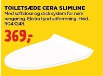 jem & fix TOILETSÆDE CERA SLIMLINE tilbud