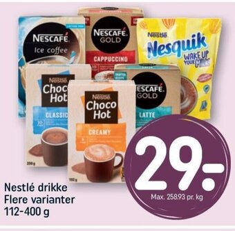REMA 1000 Nestlé drikke Flere varianter 112-400 g tilbud