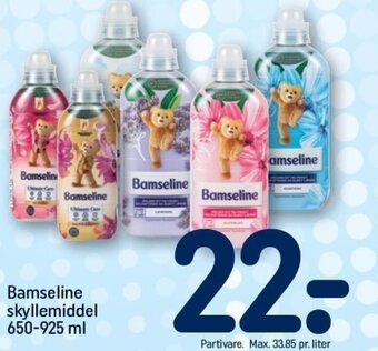 REMA 1000 Bamseline skyllemiddel 650-925 ml tilbud