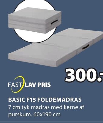 JYSK BASIC F15 FOLDEMADRAS tilbud