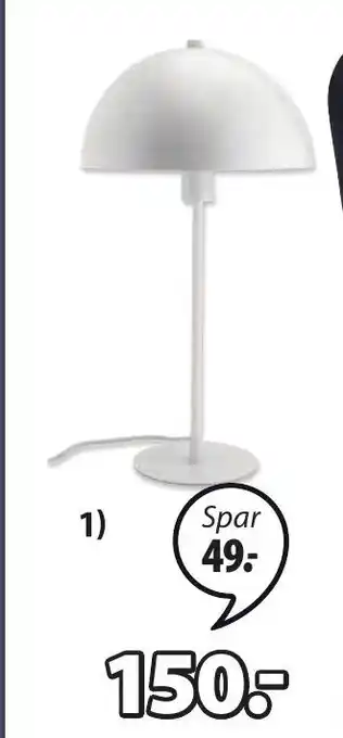JYSK Helgi Bordlampe tilbud