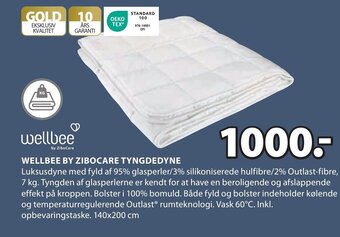 JYSK WELLBEE BY ZIBOCARE TYNGDEDYNE tilbud