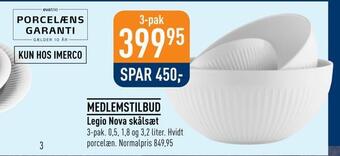 Imerco Legio nova skålsæt tilbud