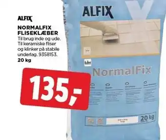 jem & fix Normalfix fliseklæber 20 kg tilbud
