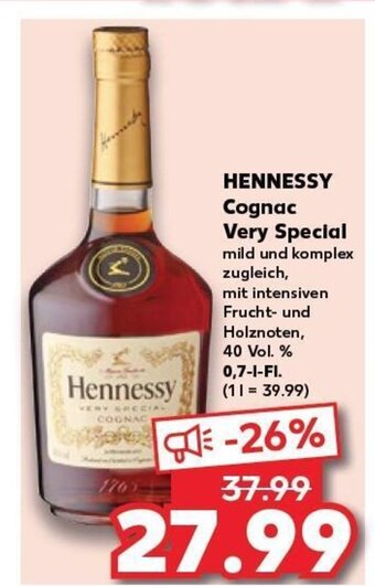 Kaufland HENNESSY Cognac Very Special tilbud