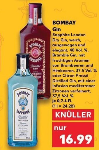 Kaufland BOMBAY Gin tilbud