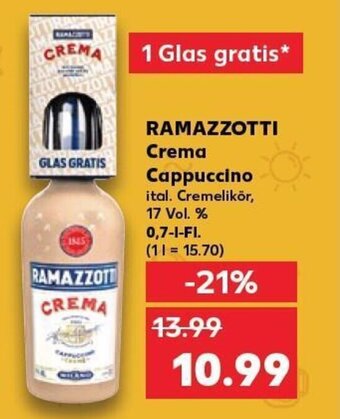 Kaufland RAMAZZOTTI Crema Cappuccino tilbud