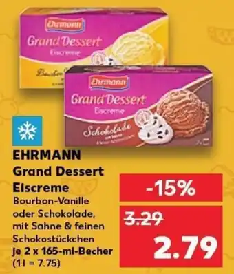 Kaufland EHRMANN Grand Dessert Eiscreme tilbud