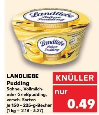 Kaufland LANDLIEBE Pudding tilbud
