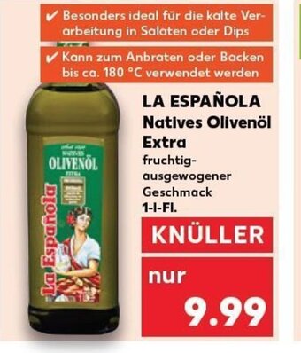 Kaufland DE LA ESPAÑOLA Natives Olivenöl Extra tilbud