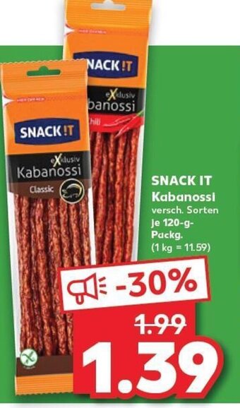 Kaufland DE SNACK IT Kabanossi tilbud