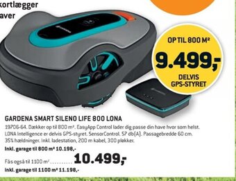 XL-BYG GARDENA SMART SILENO LIFE 800 LONA tilbud