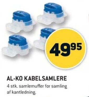 XL-BYG AL-KO KABELSAMLERE 4 stk. samlemuffer for samling af kantledning. tilbud