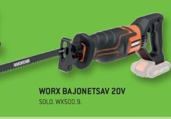 XL-BYG WORX BAJONETSAV 20V tilbud