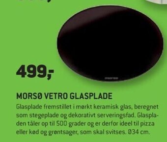 XL-BYG MORSØ VETRO GLASPLADE tilbud