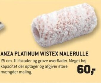 XL-BYG ANZA PLATINUM WISTEX MALERULLE tilbud