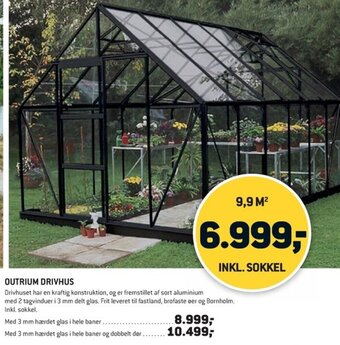 XL-BYG OUTRIUM DRIVHUS tilbud