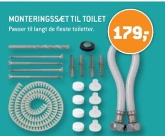 XL-BYG MONTERINGSSÆT TIL TOILET tilbud