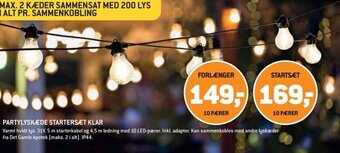 XL-BYG PARTYLYSKÆDE STARTERSÆT KLAR tilbud