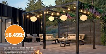 XL-BYG PLUS CUBIC PERGOLA - 3 MODULER M/TOKYO HEGN tilbud