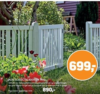 XL-BYG PLUS CLASSIC FACADEHEGN HVID tilbud