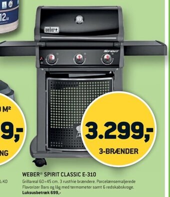 XL-BYG WEBER® SPIRIT CLASSIC E-310 tilbud