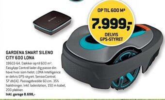 XL-BYG GARDENA SMART SILENO CITY 600 LONA tilbud