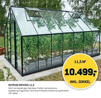 XL-BYG OUTRIUM DRIVHUS 11,5 tilbud