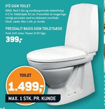 XL-BYG IFÖ SIGN TOILET tilbud