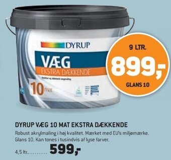 XL-BYG DYRUP VÆG 10 MAT EKSTRA DÆKKENDE tilbud