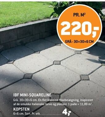 XL-BYG IBF MINI-SQUARELINE tilbud