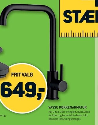 XL-BYG VASSO KØKKENARMATUR tilbud