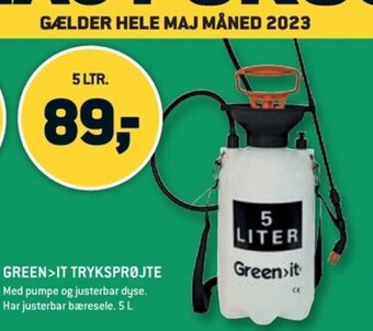 XL-BYG GREEN>IT TRYKSPRØJTE tilbud